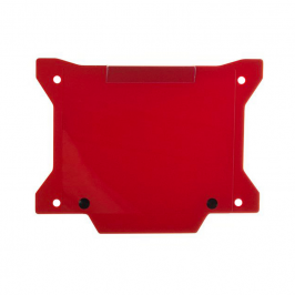 Porte-numéro moto de trialrouge