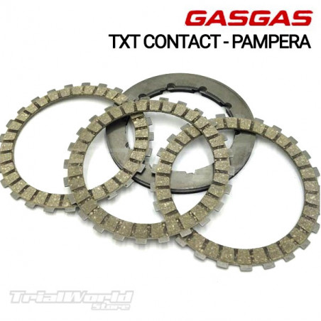 Kit disques d'embrayage GASGAS TXT Contact et PAMPERA1998 à 2003