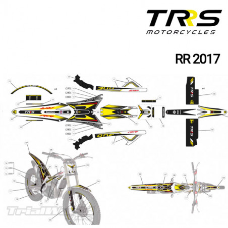 Adhesivo faro delantero TRRS Raga Racing RR 2017