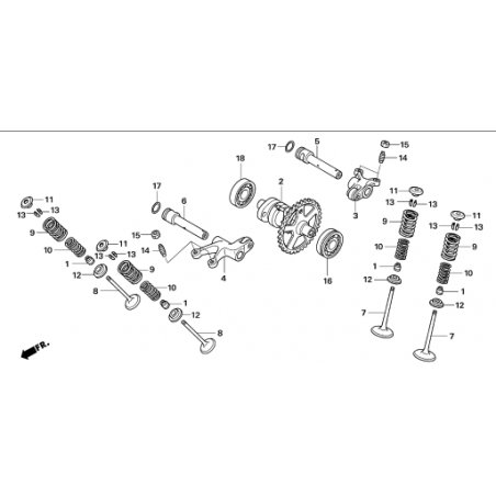 Cuscinetto radiale a sfere 6201 Montesa 4RT