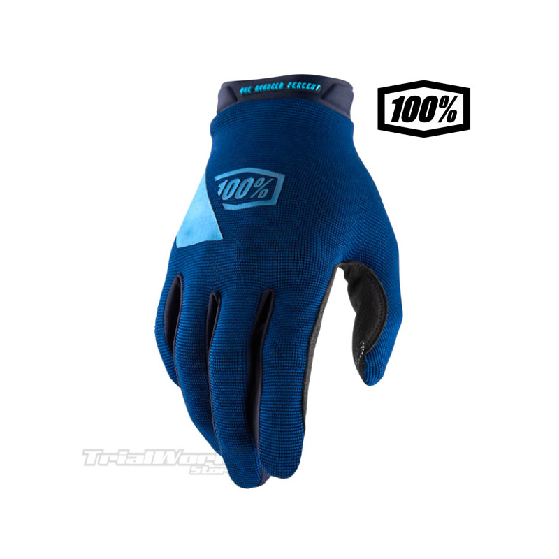 100% RIDECAMP blue Trial Gloves