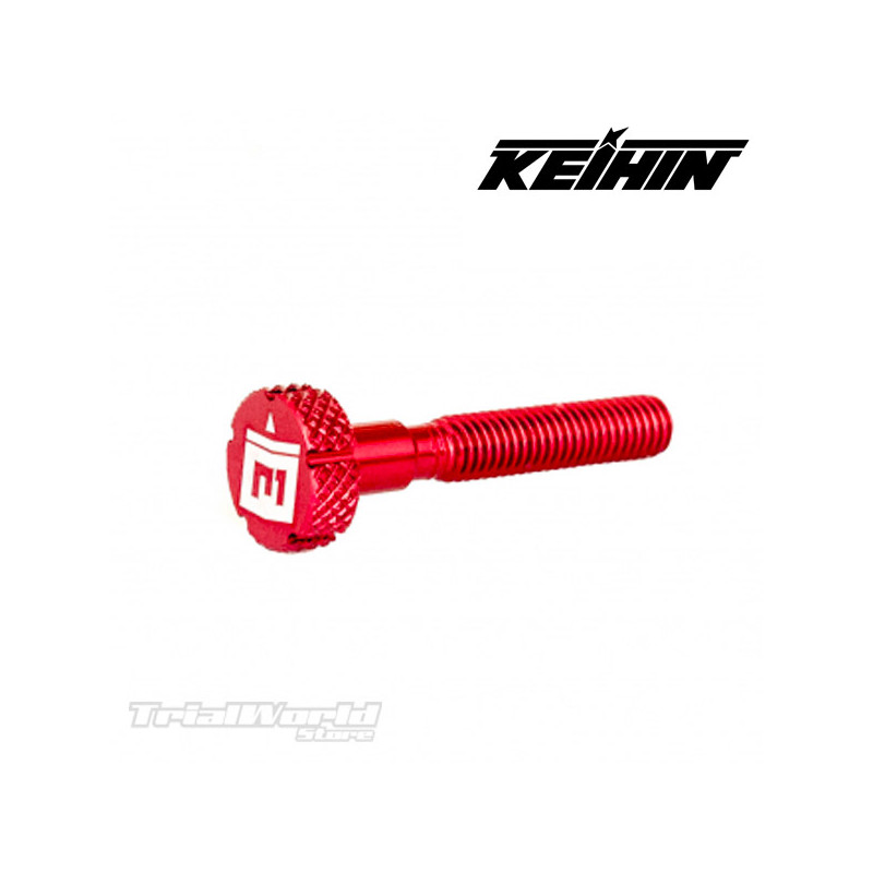 Vis de réglage du ralenti pour carburateur Keihin rouge | Pièces détachées  Trial