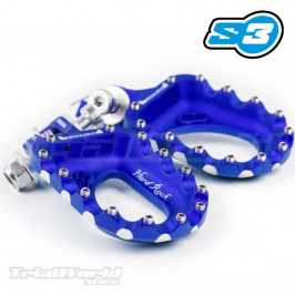 Repose-pieds universels Trial S3 Parts Hard Rock bleu