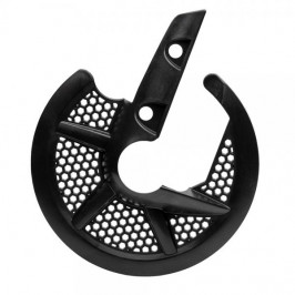 Protezione del freno a disco anteriore trialnero Tech 39mm