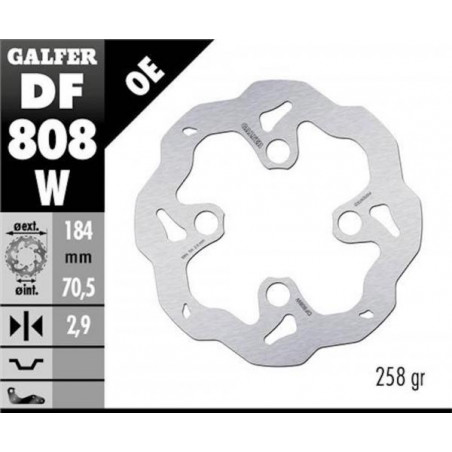 Trial Galfer front brake disc