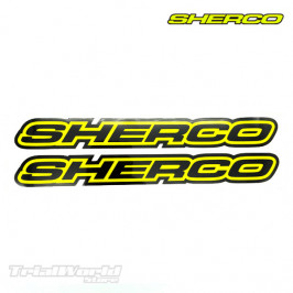 Autocollants pour le châssis Sherco ST Trial jaune