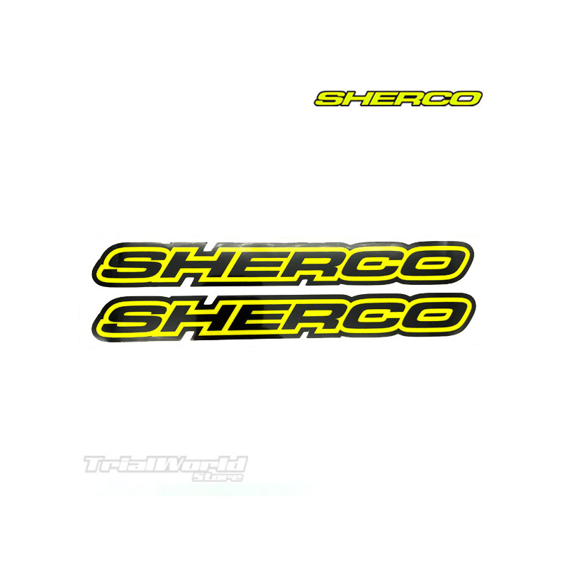 Frame stickers Sherco yellow Trial...