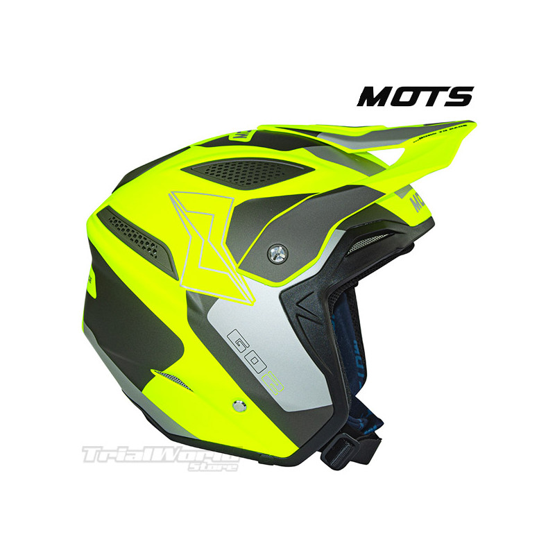 Mots trial Helmet GO2 ON yellow 2022 | Trial helmets on sale