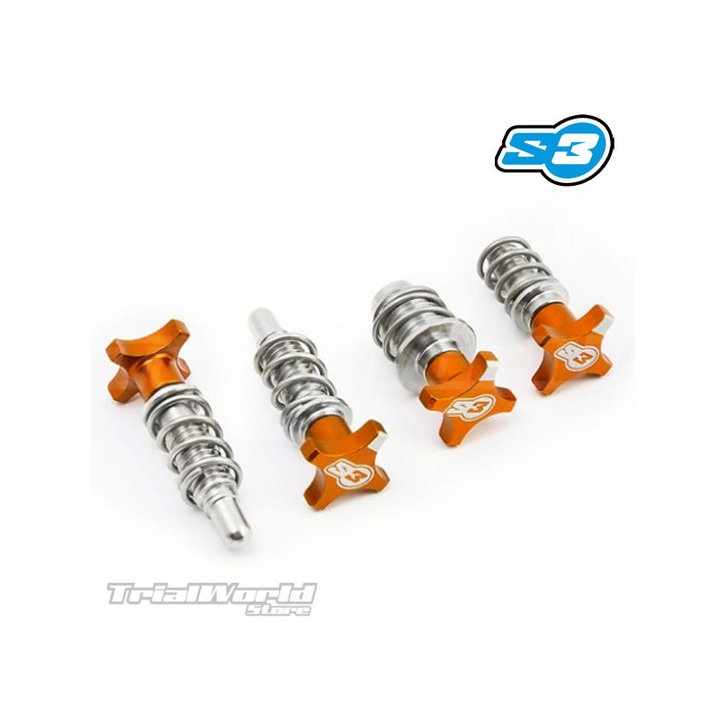 Orange kit Lever and master cylinders adjusters S3 Parts for AJP Braktec