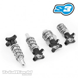 BRAKTEC Hebelversteller-Kit schwarz S3 Parts
