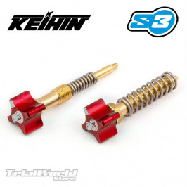 Kit regulación carburador KEIHIN Trial S3 Parts rojo
