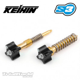 Kit regulación carburador KEIHIN Trial S3 Parts negro