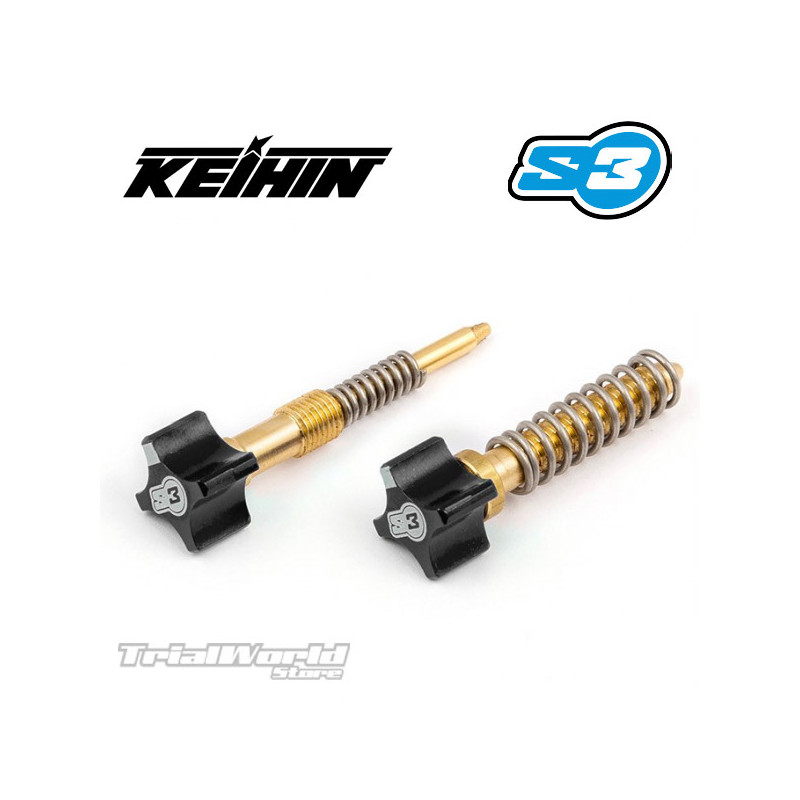Carb adjusters Kit for KEIHIN PWK S3 Parts black