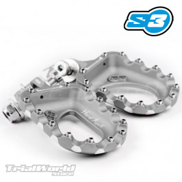Repose-pieds universels Trial S3 Parts Hard Rock gris