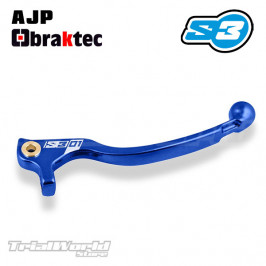 Levier de frein long S3 Parts bleu pour Braktec et AJP