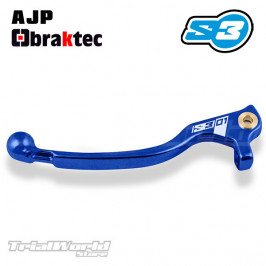 Maneta de embrague larga S3 Parts azul para Braktec y AJP