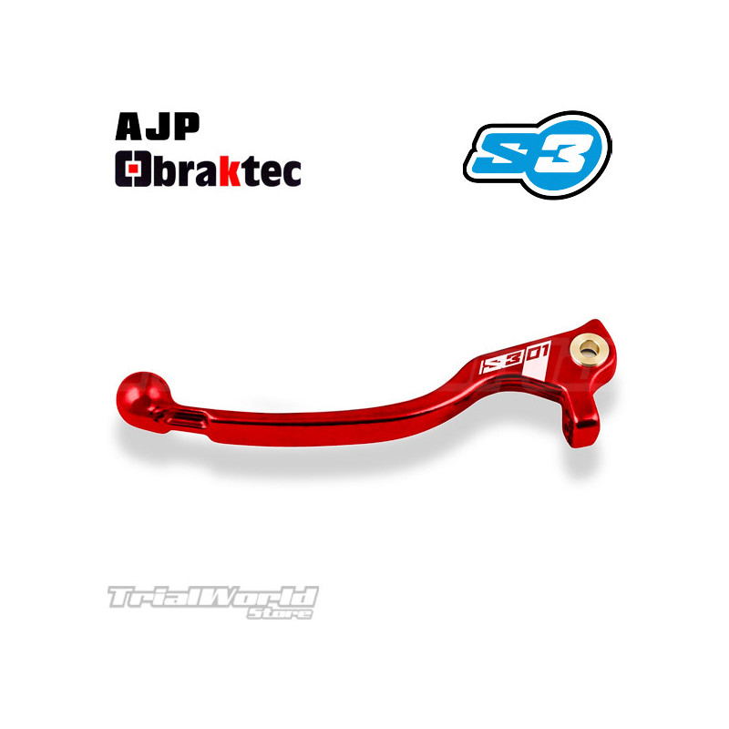 Long clutch lever Trials S3 Parts red...