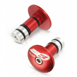 Fermate del manubrio trialS3 Parts rosso