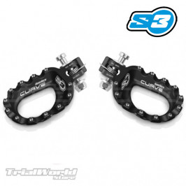 Stirrups Trial S3 Hard Rock Curve black