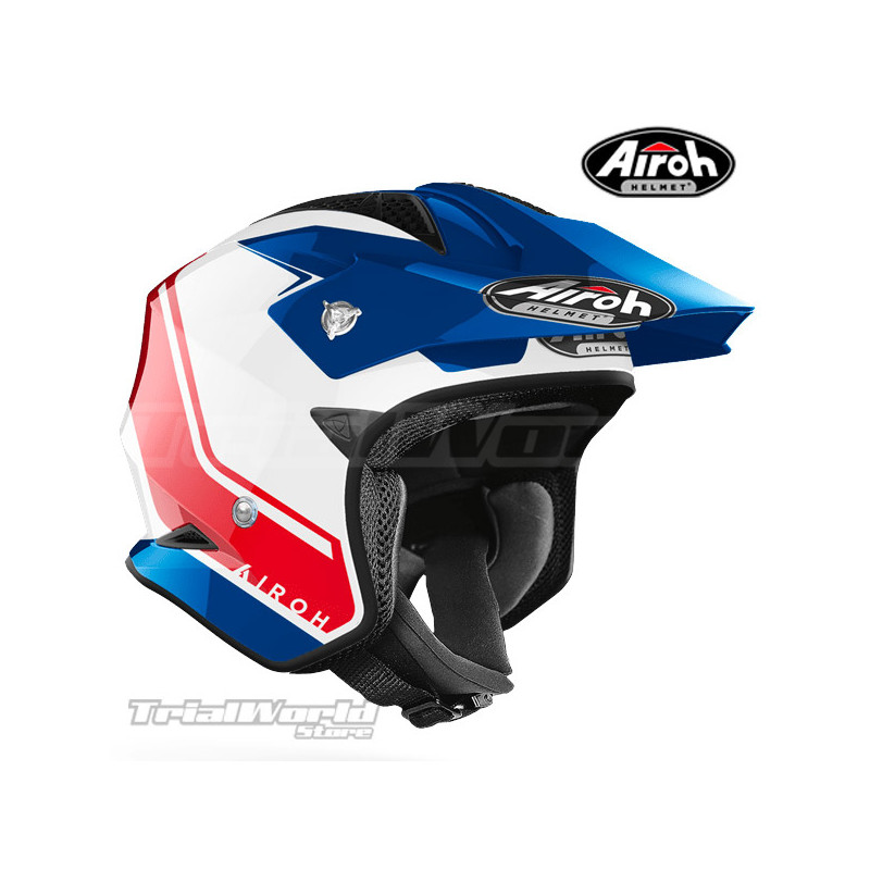 Casco Trial Airoh TRR S Blue - Red GLOSS