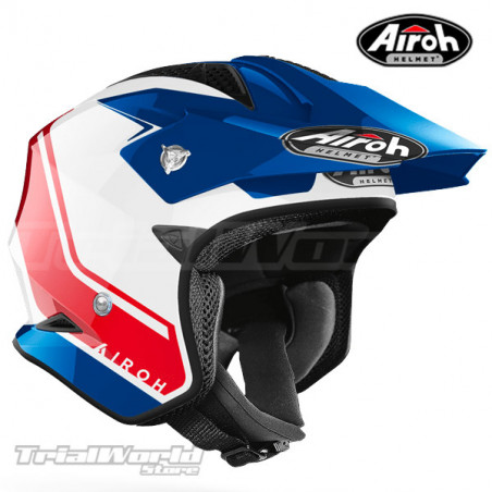 Casco Trial Airoh TRR S Blue - Red GLOSS