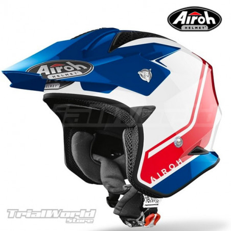 Helmet Airoh TRR S Blue - Red GLOSS Trial