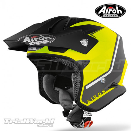 Casco Trial Airoh TRR S Yellow - Black GLOSS