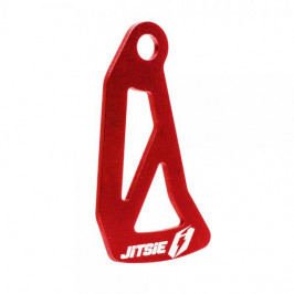 Rear brake disc protector red