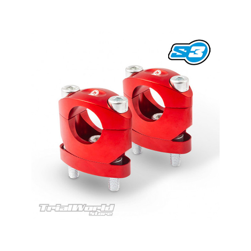 Adjustable handlebar clamp Red S3 Parts