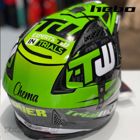 Autocollants pour casques trialHebo Zone 4 - Trialworld