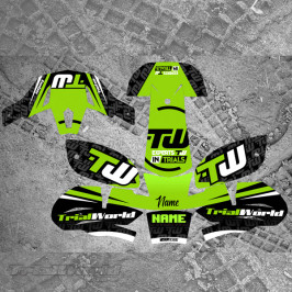 Autocollants pour casques trialHebo Zone 4 - Trialworld