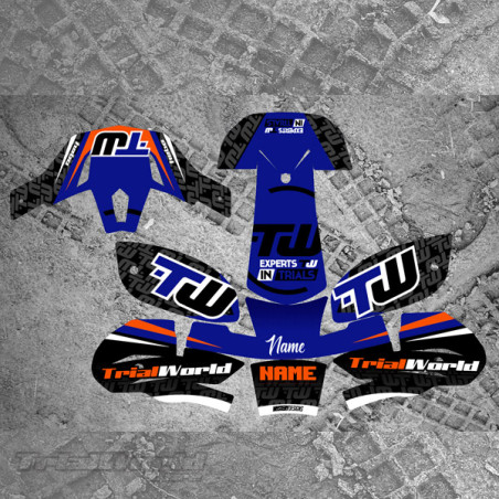 Helmet Stickers trialHebo Zone 4 - ELECTRIC MOTION inspired
