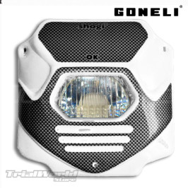 Phare Goneli blanc moto classique de trial