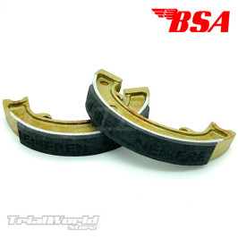 Front and rear drum brake pads BSA C15