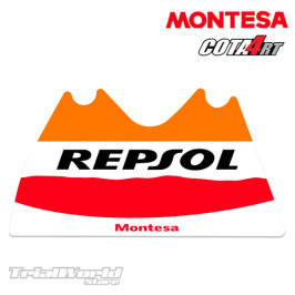 Plaque de recouvrement du carter de vilebrequin autocollante Repsol Replica