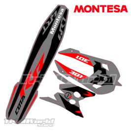 Kotflügelaufkleber hinten grau Montesa Cota 4RT 301 ab 2020
