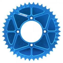 Couronne homologuée bleue pour moto de trial