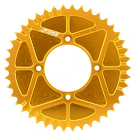 Corona omologata placcata oro per moto di trial