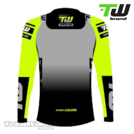 Camiseta trial TW Prime amarilla designed by Trialworld