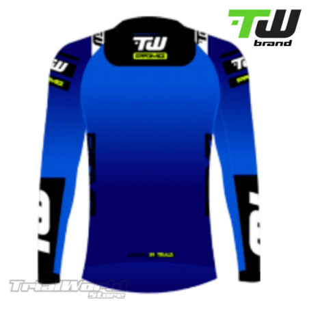 Camiseta trial TW Prime azul designed by Trialworld