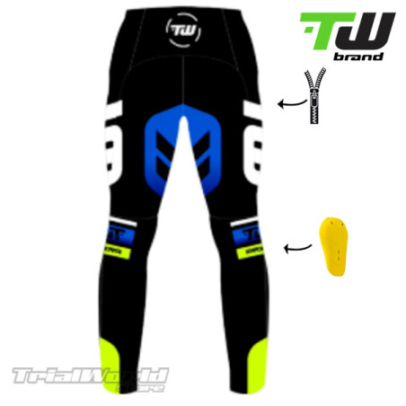Pantalon trialTW Prime blue conçu par Trialworld