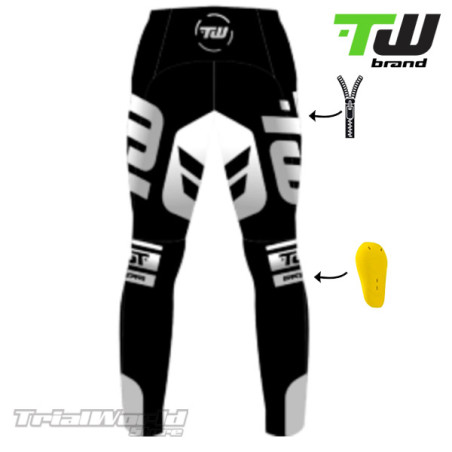 TW PRIME grey trial pants designed by Trialworld