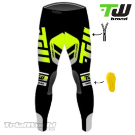 Pantalon trialTW Prime jaune conçu par Trialworld