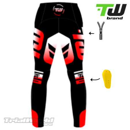 Red trial pant TW Prime designed by Trialworld