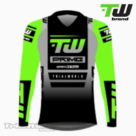 Camiseta trial TW Prime verde designed by Trialworld