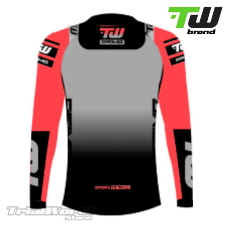 Camiseta trial TW Prime rojo designed by Trialworld