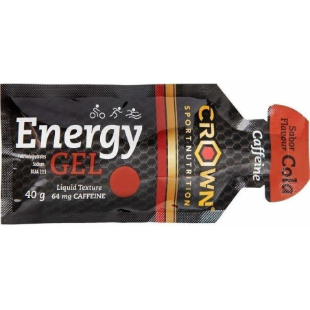 Crown Sport Nutrition caffeinated energy gel with cola flavor