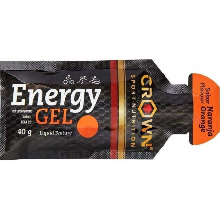 Gel energético Crown Sport Nutrition sabor naranja