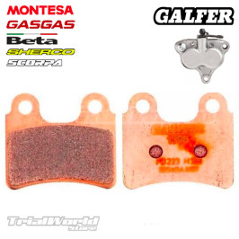 Pastillas de freno delantero trial GALFER FD223 G1395 sinterizadas 2