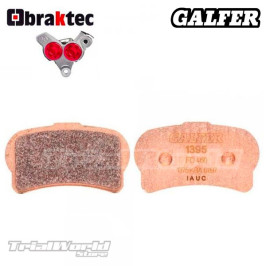Pastiglie freno anteriori trialBraktec GALFER Sinterizzate FD460 - G1395